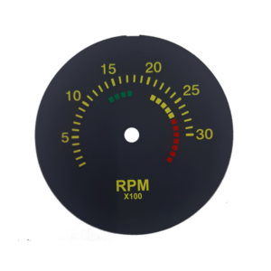 Película do Conta-Giros 3000 RPM s/ Top Brake
