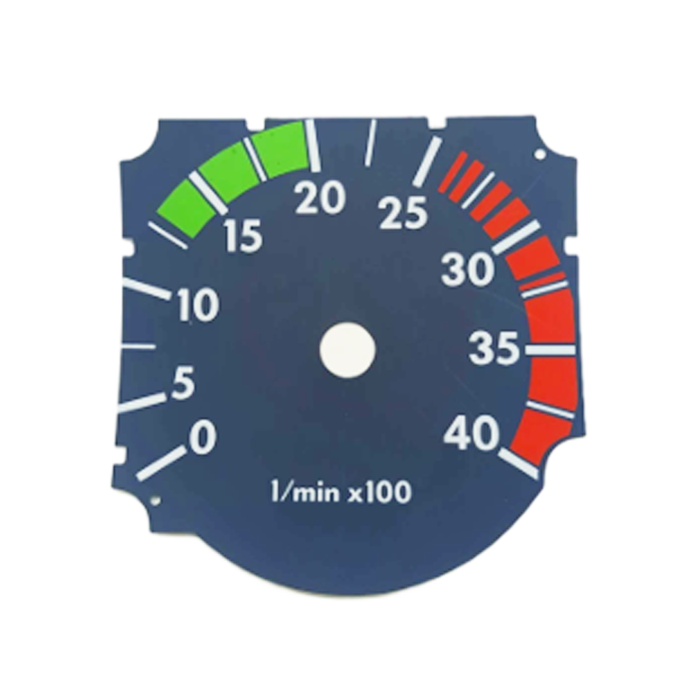 Película do Conta-Giros 4000 RPM Azul